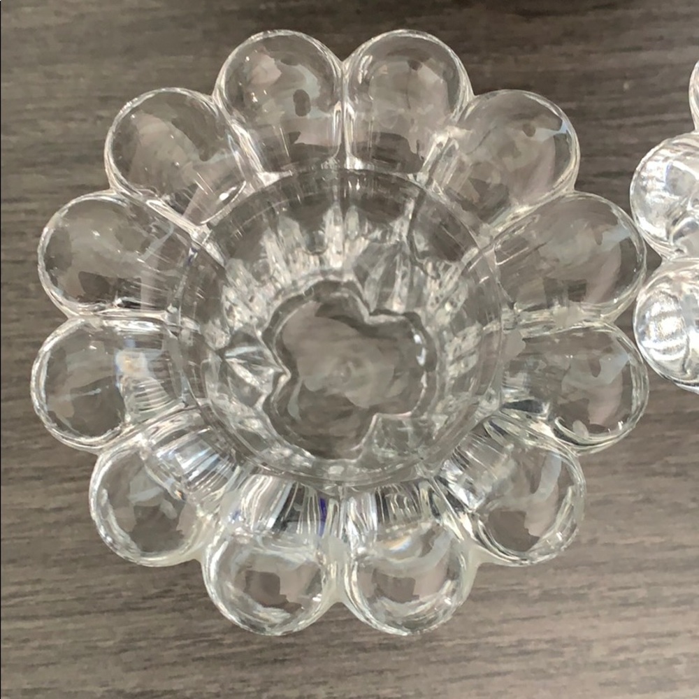 🍒Borgonovo Italian Glass Candle Holders Taper - Picture 3 of 9